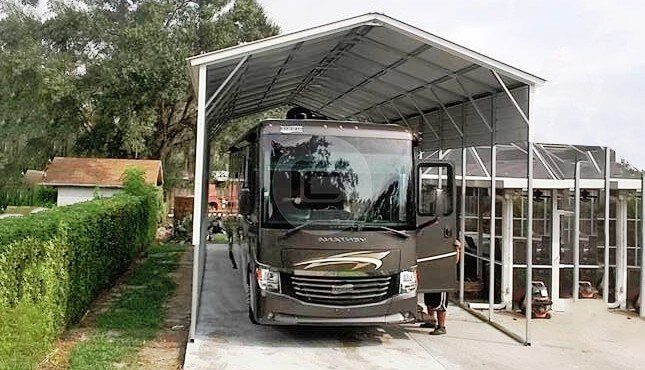 18' x60' x12' RV Cover  Bulldog Steel Structures