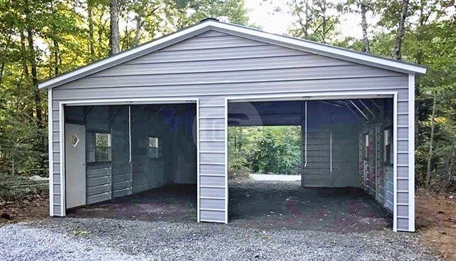 24x31 Enclosed Metal Garage  Insulated Metal Garage Online
