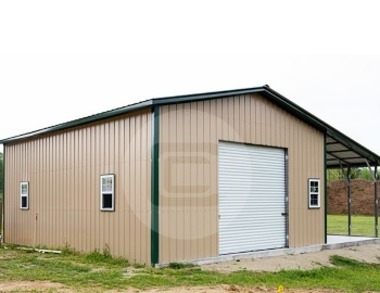 24 X 40 X 12 3- Bay Metal Garage - Metal Buildings, Carports, Barns & More:   - Your Source for Quality Structures